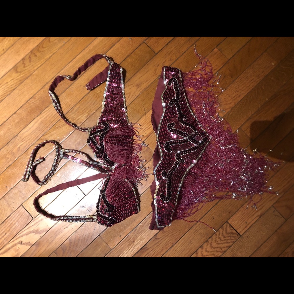 Belly dancing top and bottom